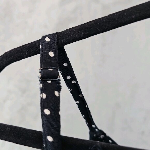 Tommy Bahama Sea Swell Linen Blend Cropped Jumpsuit Womens M Black Polka Dot - Picture 5 of 10